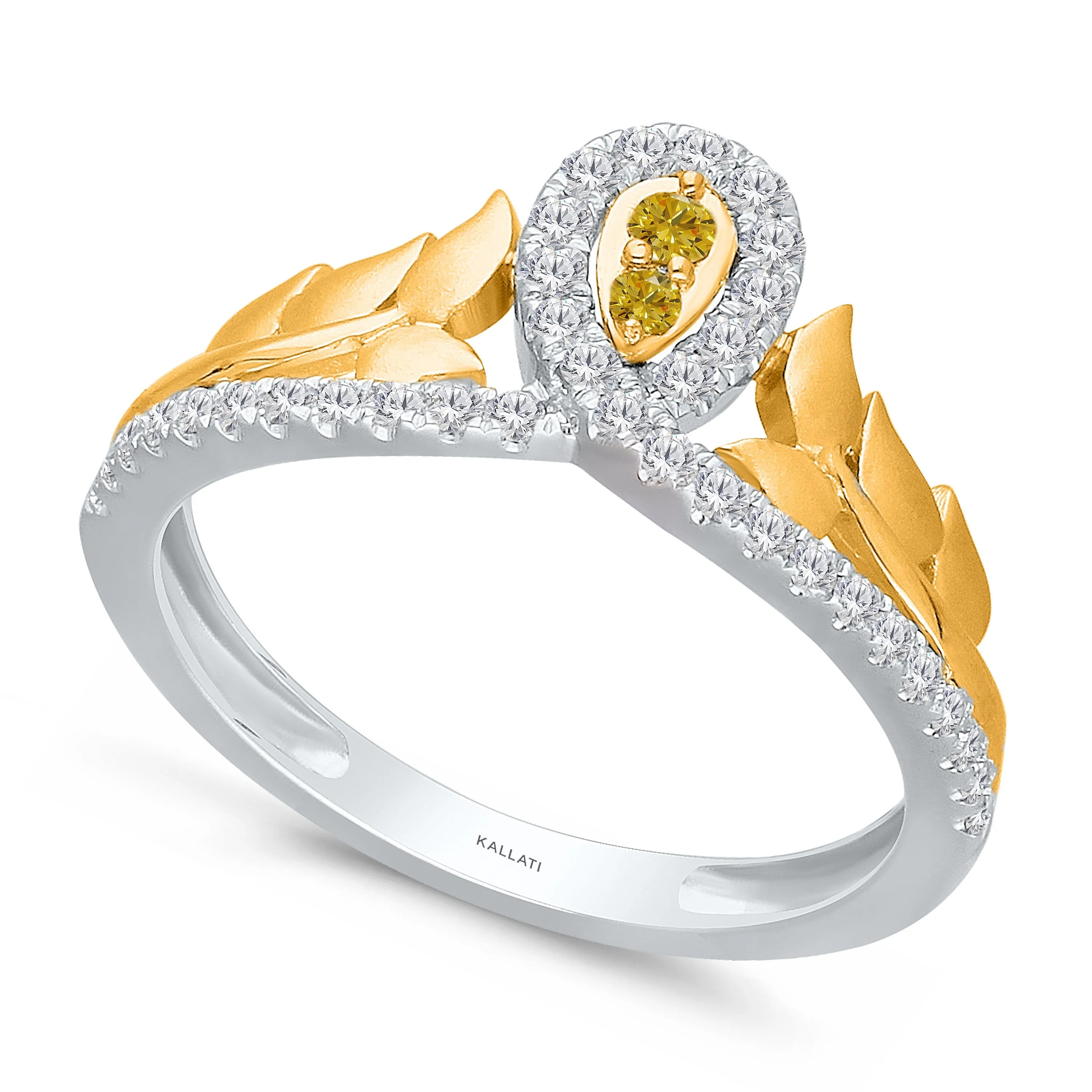 Kallati Eternal Diamond Ring in 14K Two-Tone Gold