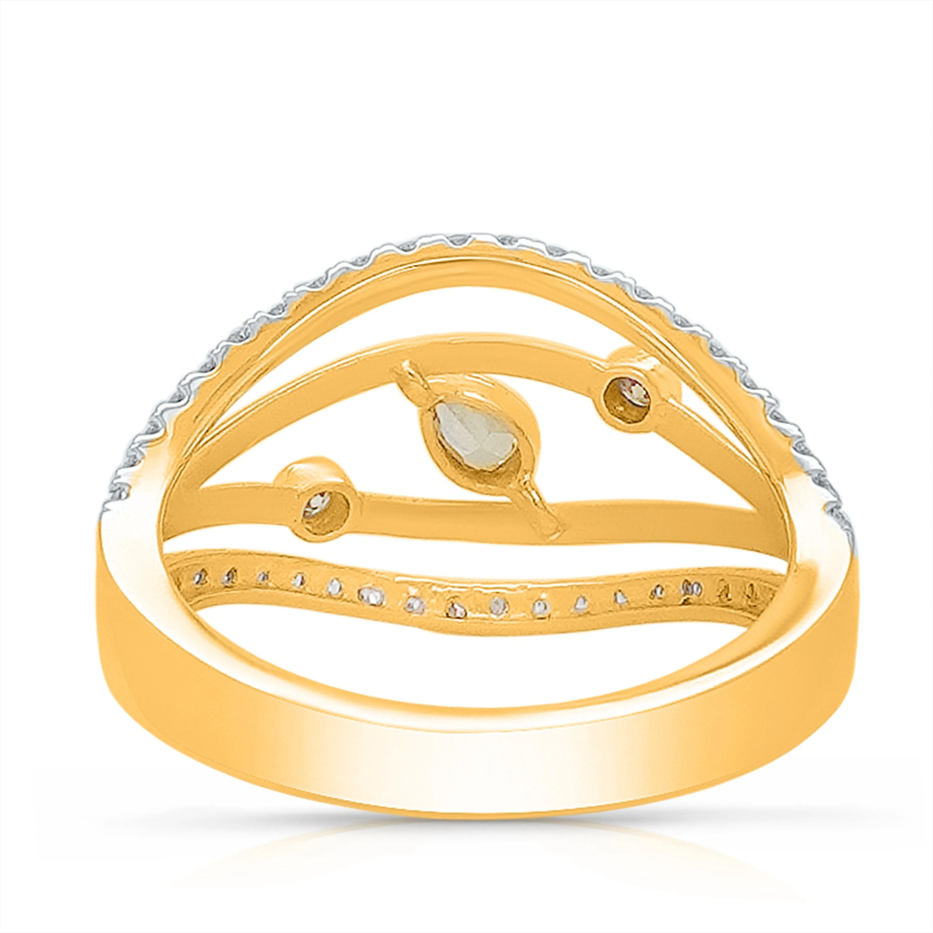 Kallati Eternal Diamond Ring in 14K Two-Tone Gold