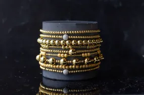 Layering Gold Stretch Bracelets-Assorted