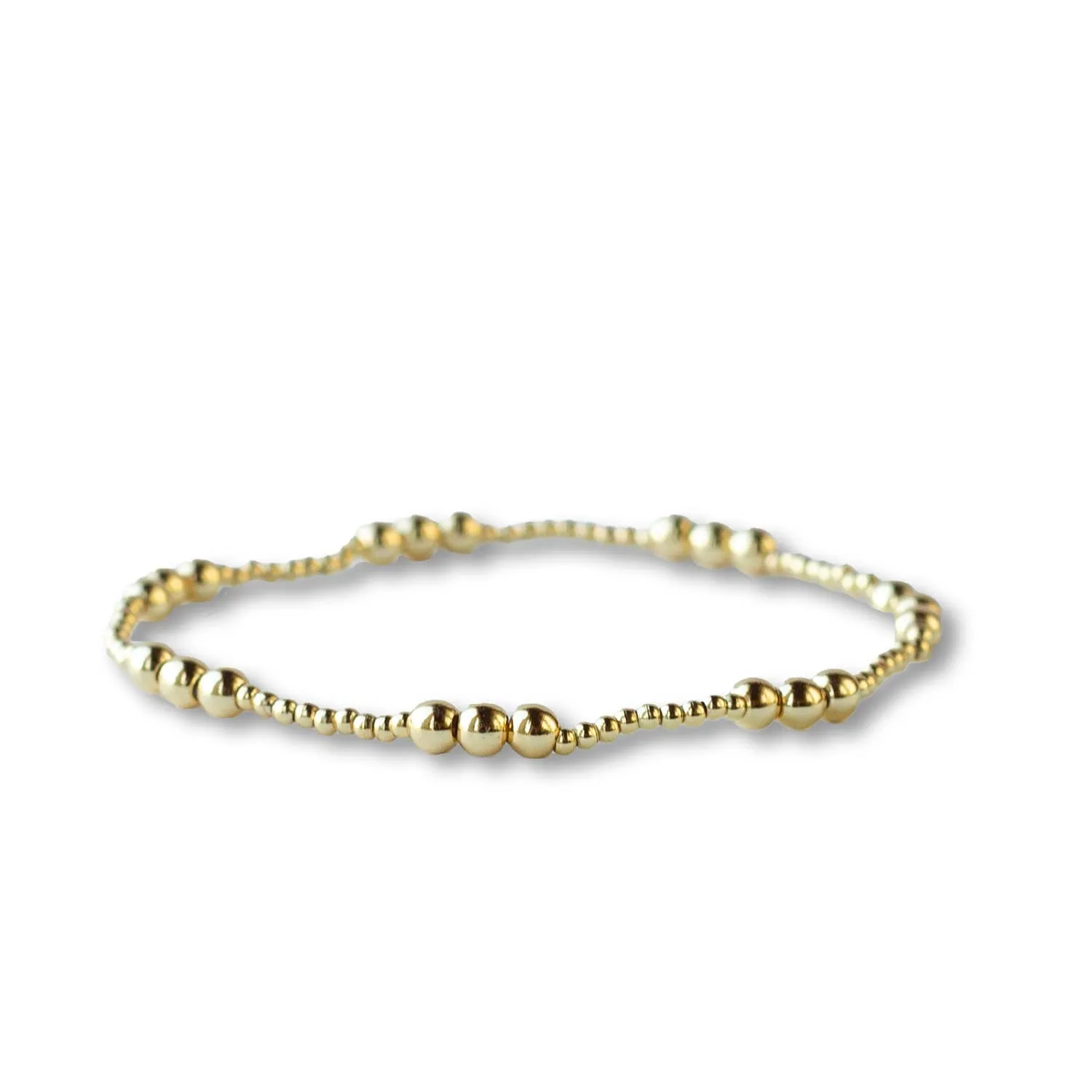 Layering Gold Stretch Bracelets-Assorted