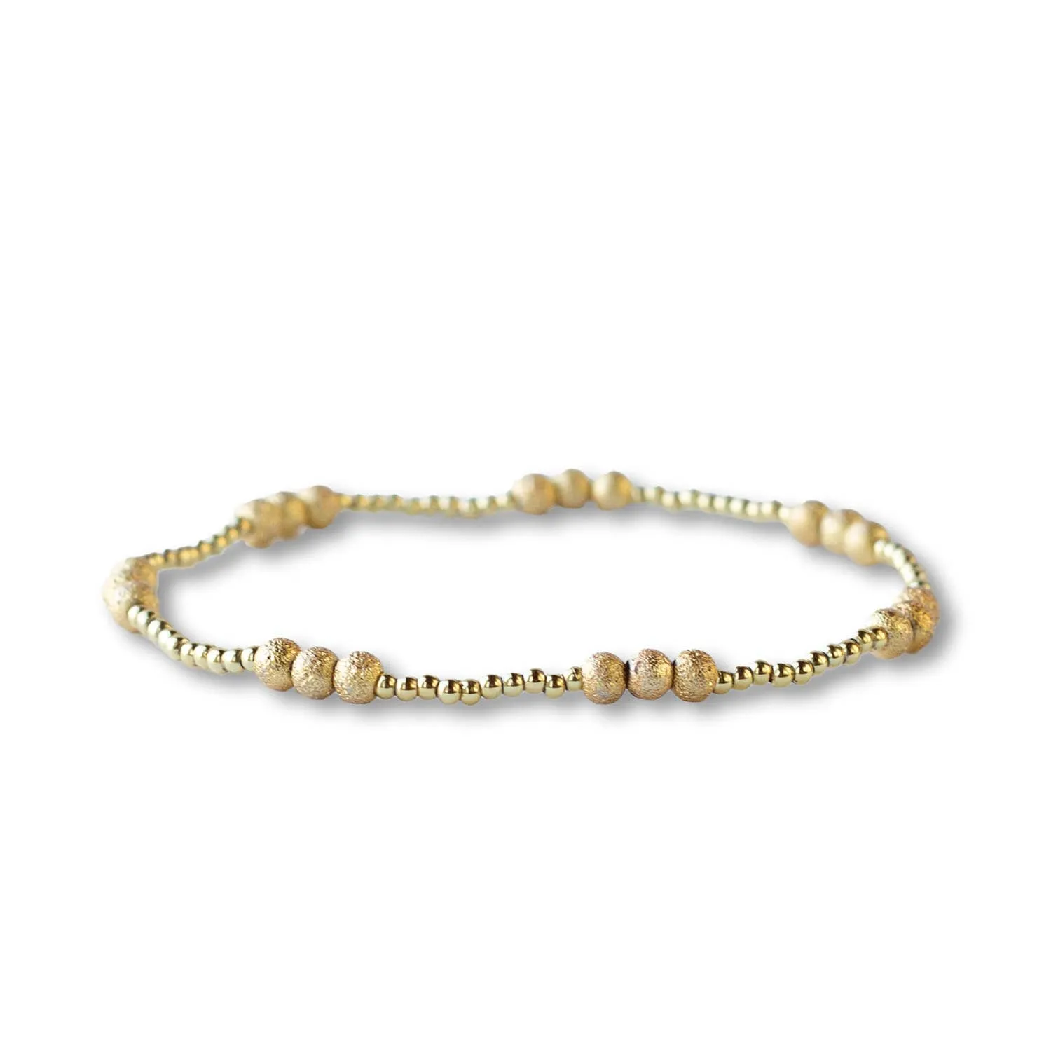 Layering Gold Stretch Bracelets-Assorted