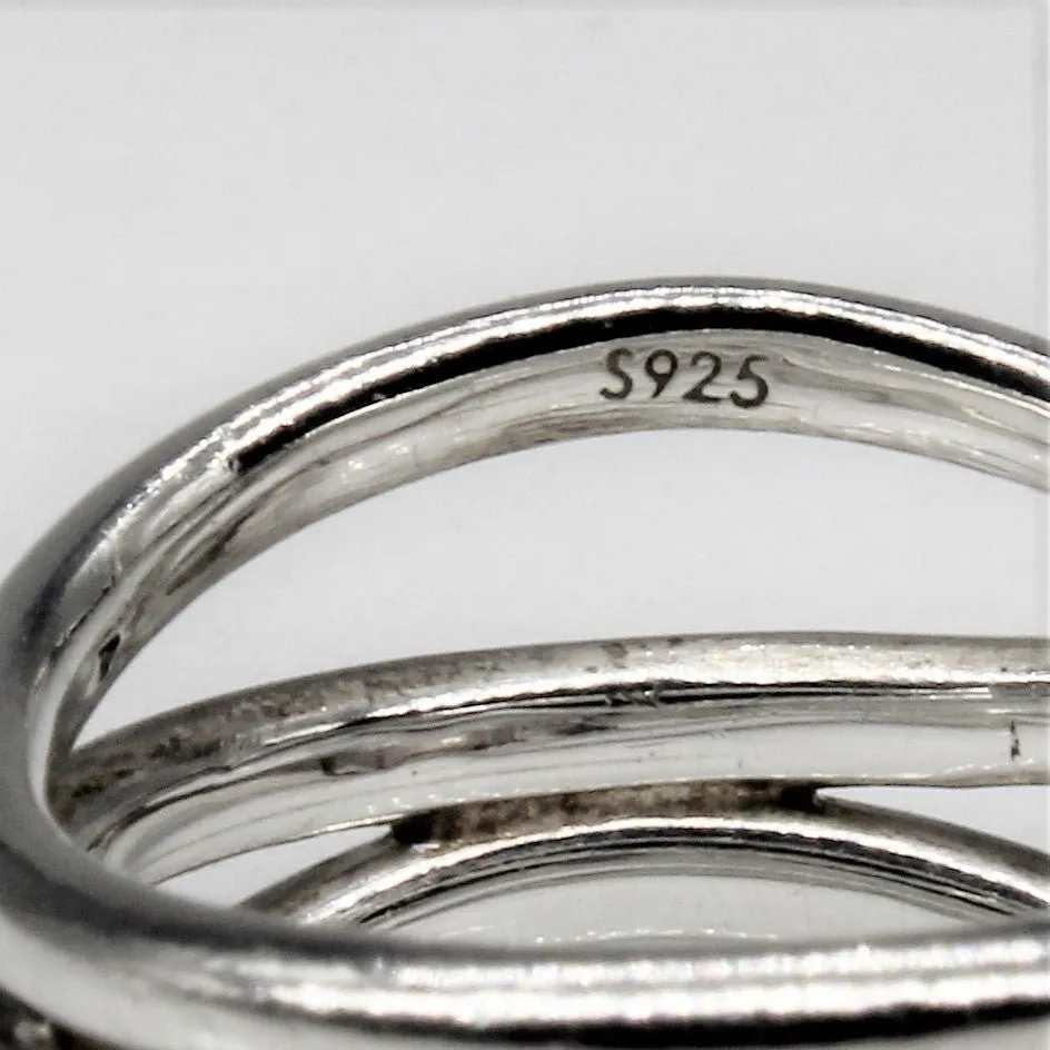 'Links Of London' Silver Wave Ring | SZ 5.75 |