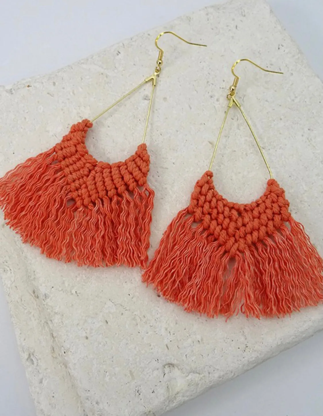 Long Fringe Statement Earrings