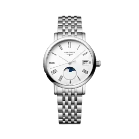 Longines Elegant Women's 30mm Quartz Moonphase Watch L4.330.4.11.6