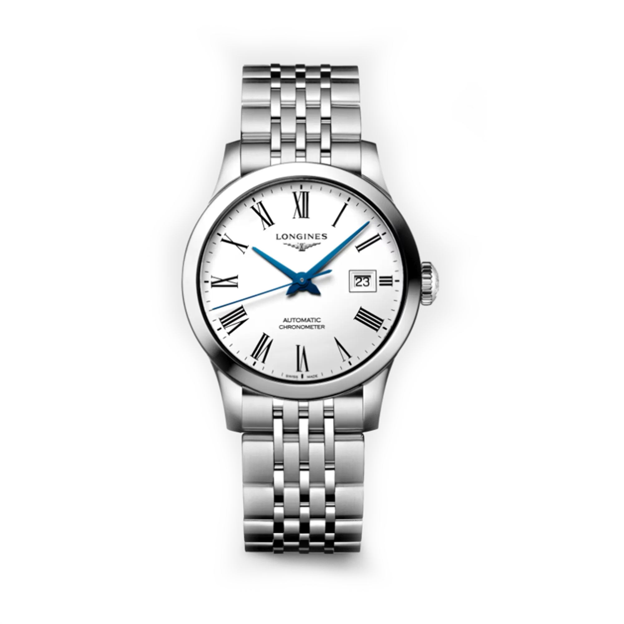 Longines Record Women's 30mm Stainless Steel Automatic Watch L2.321.4.11.6