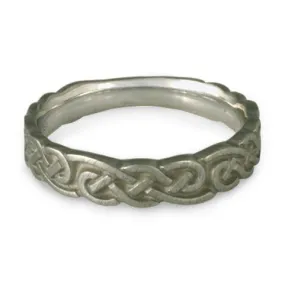 Medium Borderless Infinity Wedding Ring in Palladium