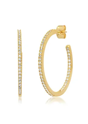 Medium Gold Hoop Earrings