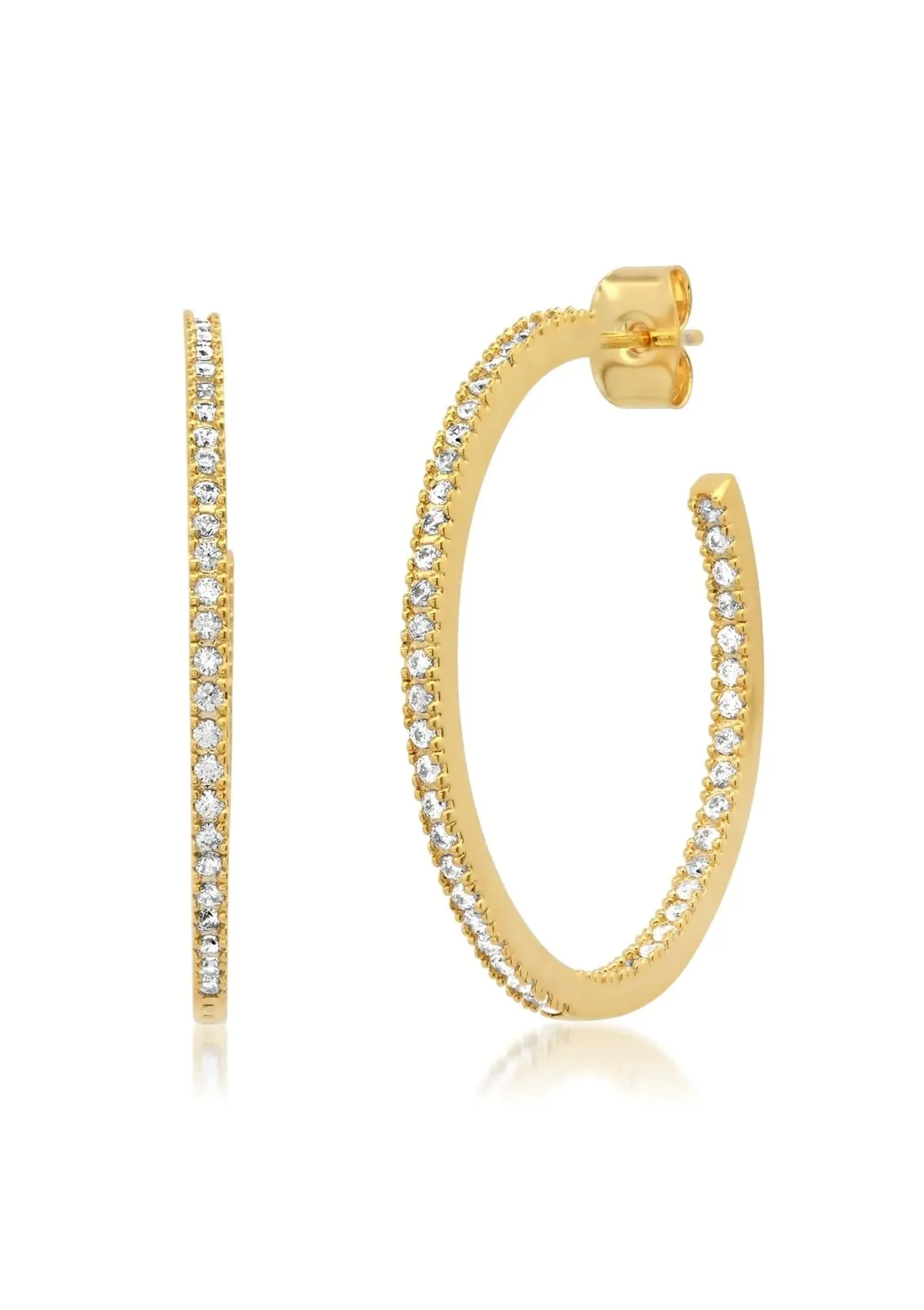 Medium Gold Hoop Earrings