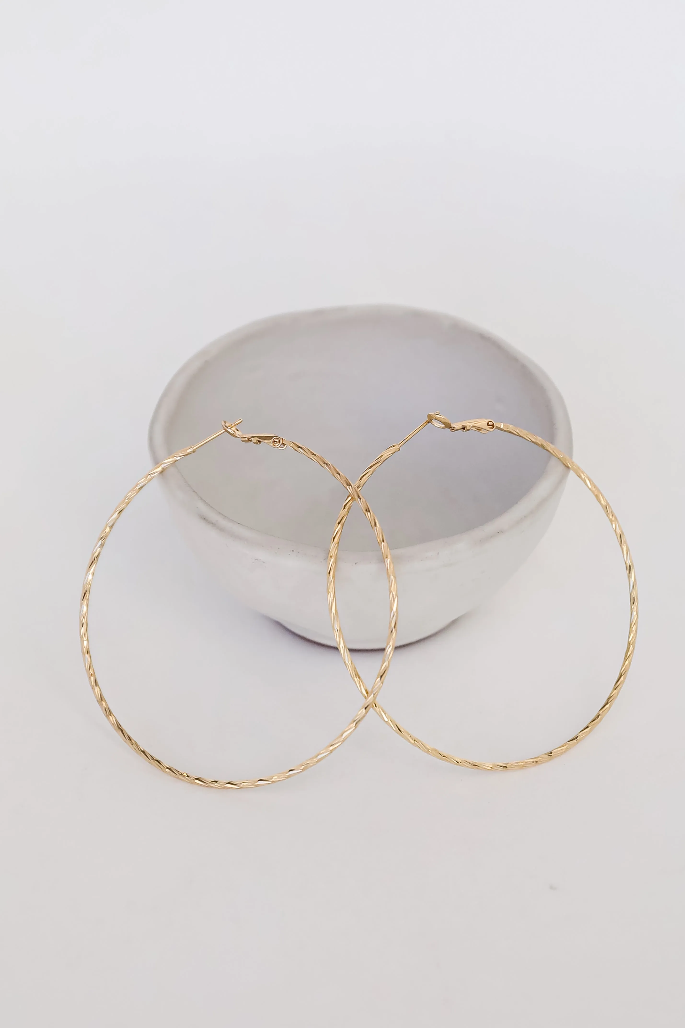 Michelle Gold Hoop Earrings