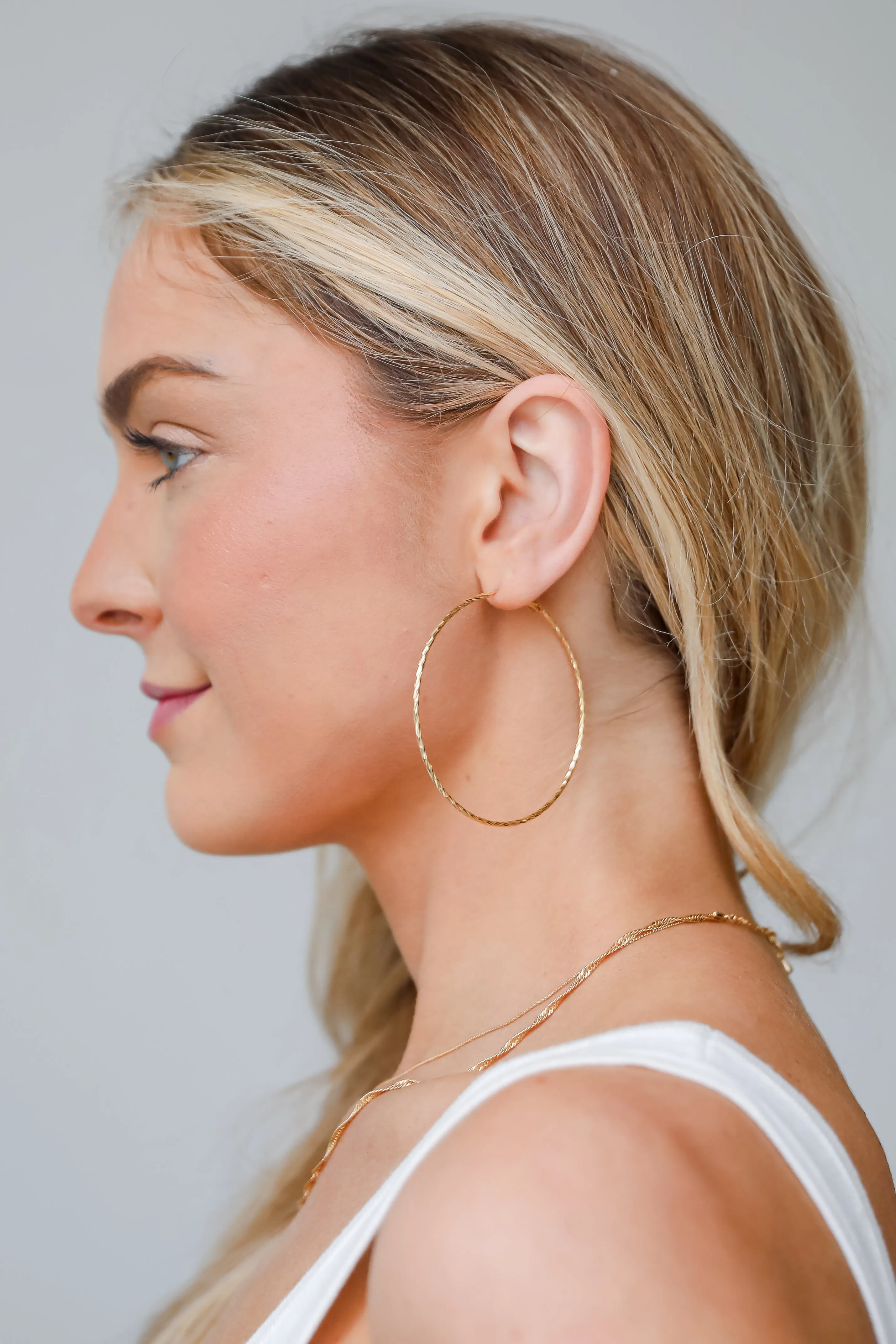 Michelle Gold Hoop Earrings