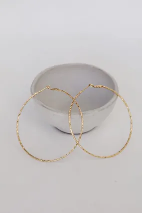 Michelle Gold Hoop Earrings