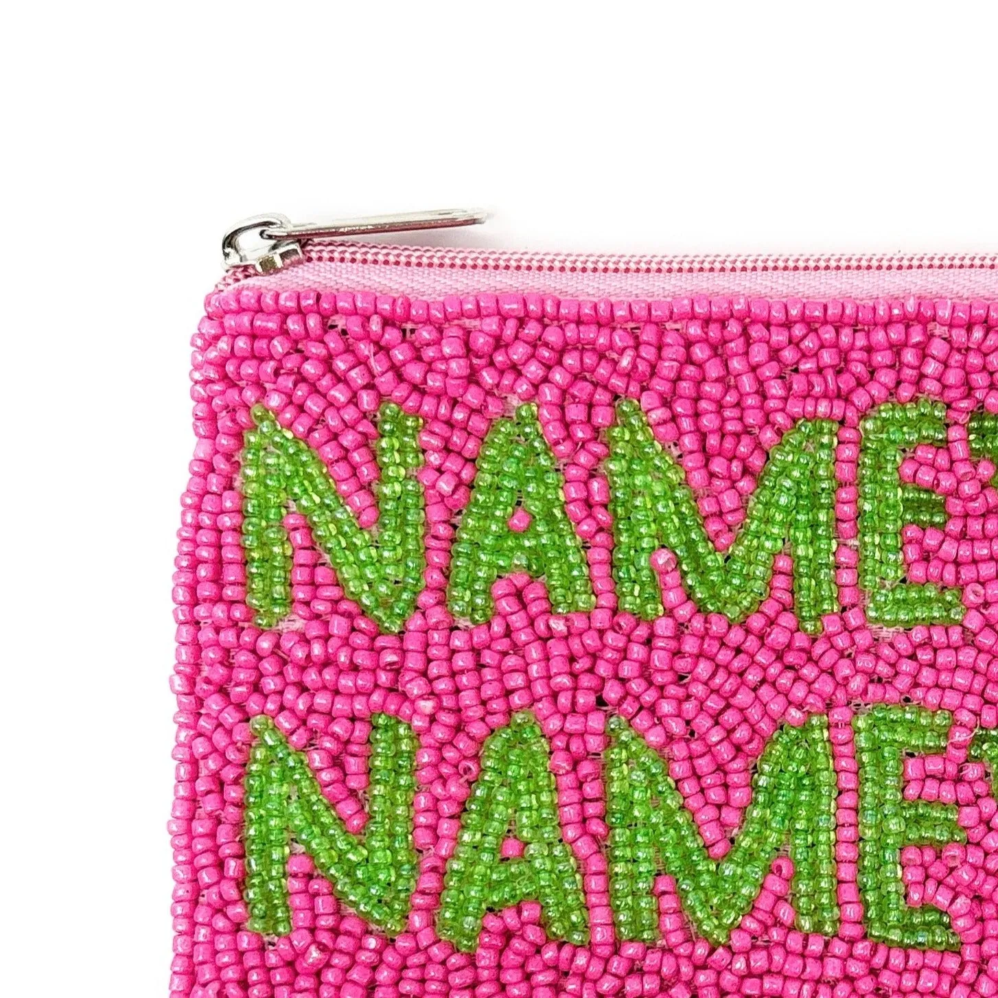 NAME'EM Beaded Pouch