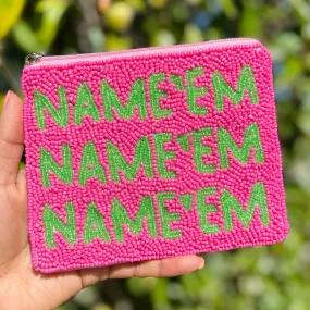 NAME'EM Beaded Pouch