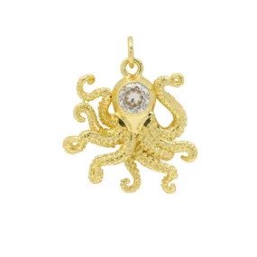 Octopus Charm For Charm Necklace & Bracelet