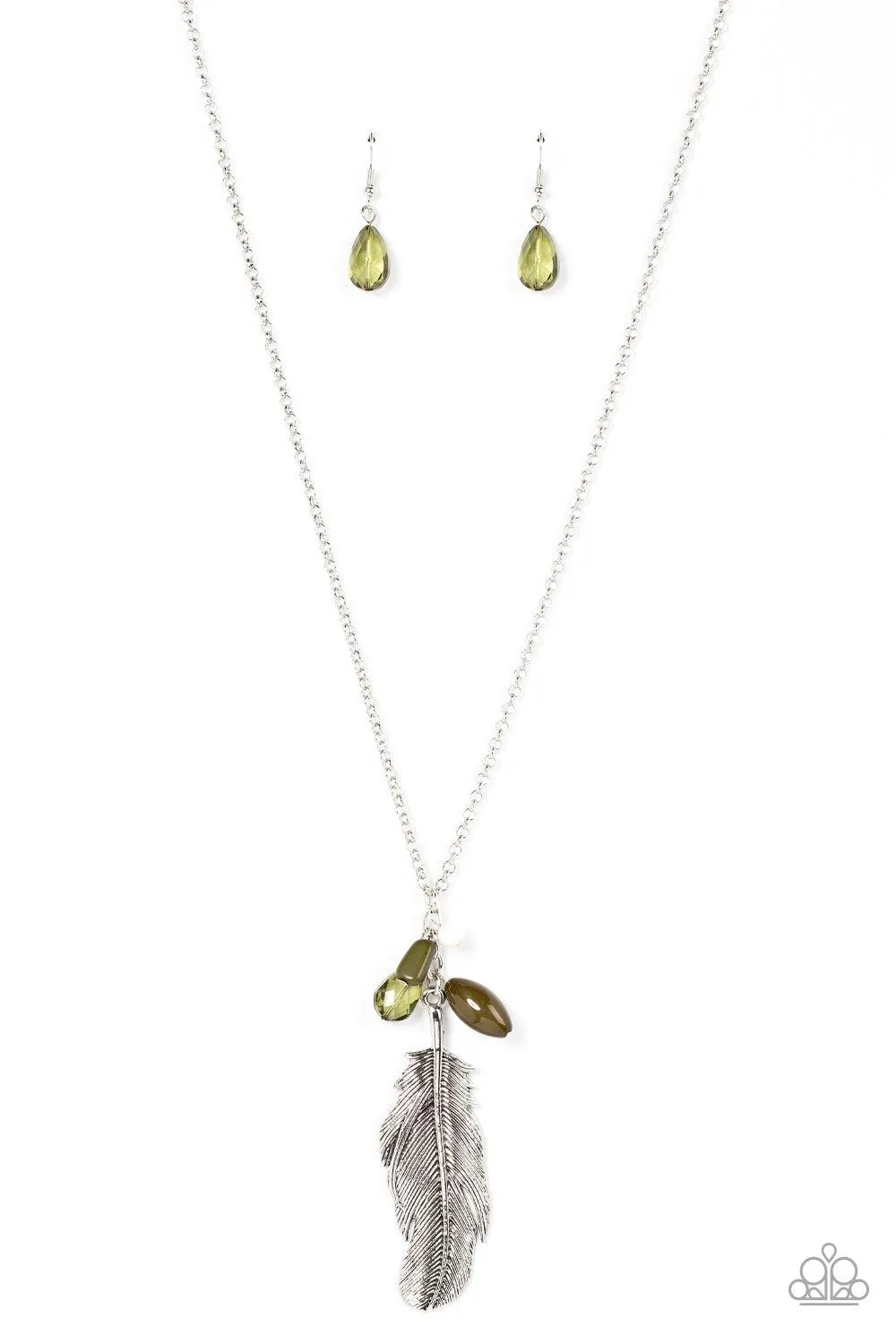 Off the FLOCK - Green Necklace Set