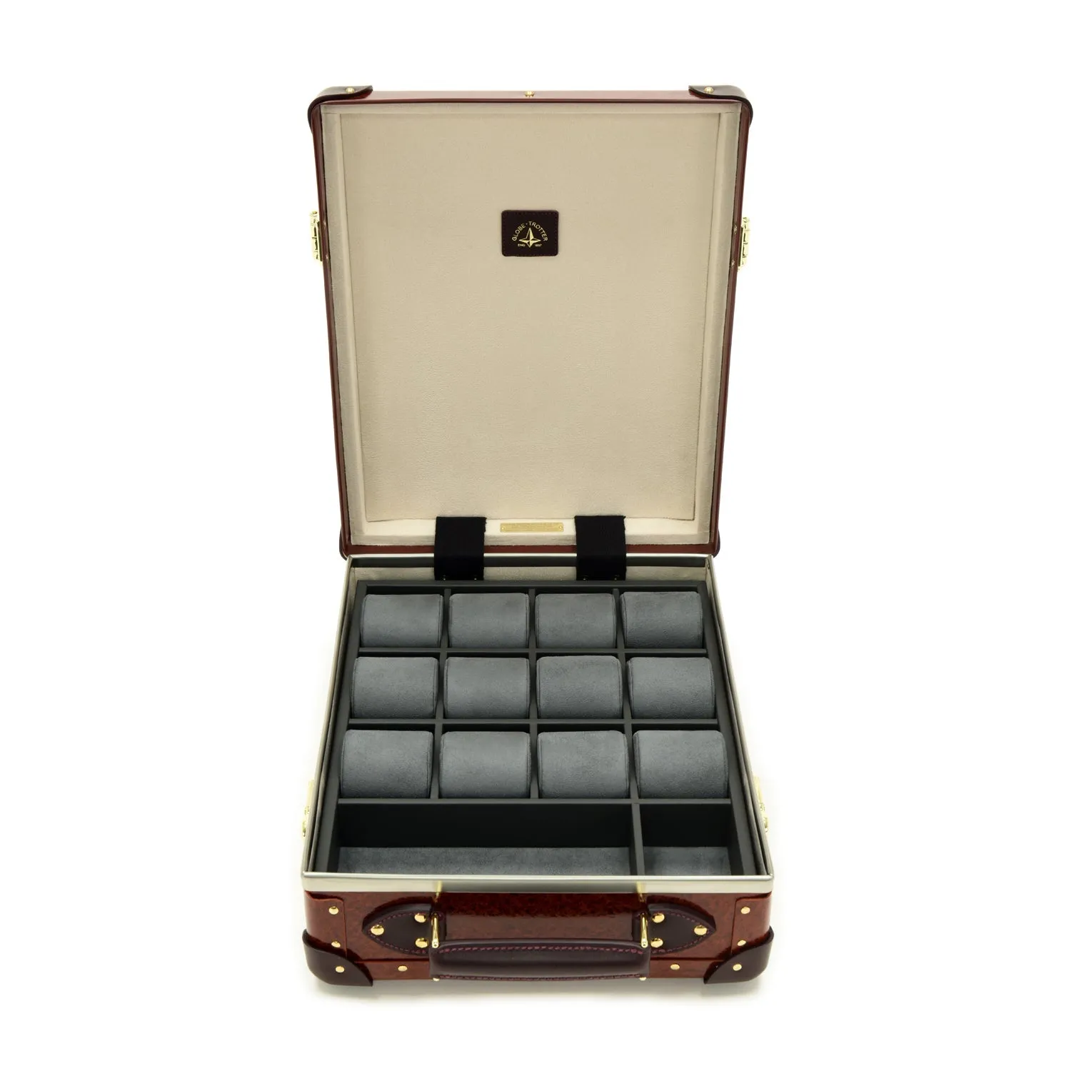 Orient · 12-Slot Watch Case | Urushi/Burgundy