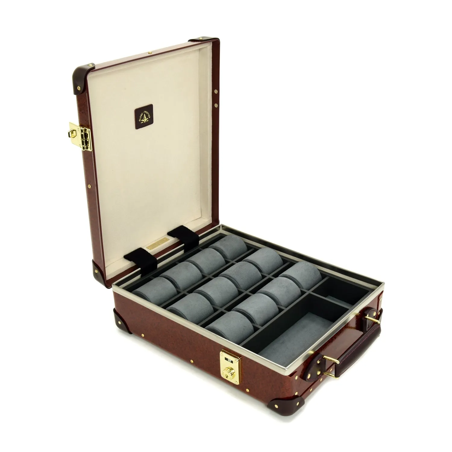 Orient · 12-Slot Watch Case | Urushi/Burgundy