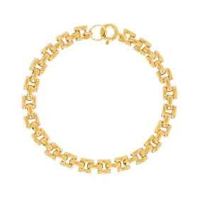 Panther Chain Anklet | Gold Plated Brass