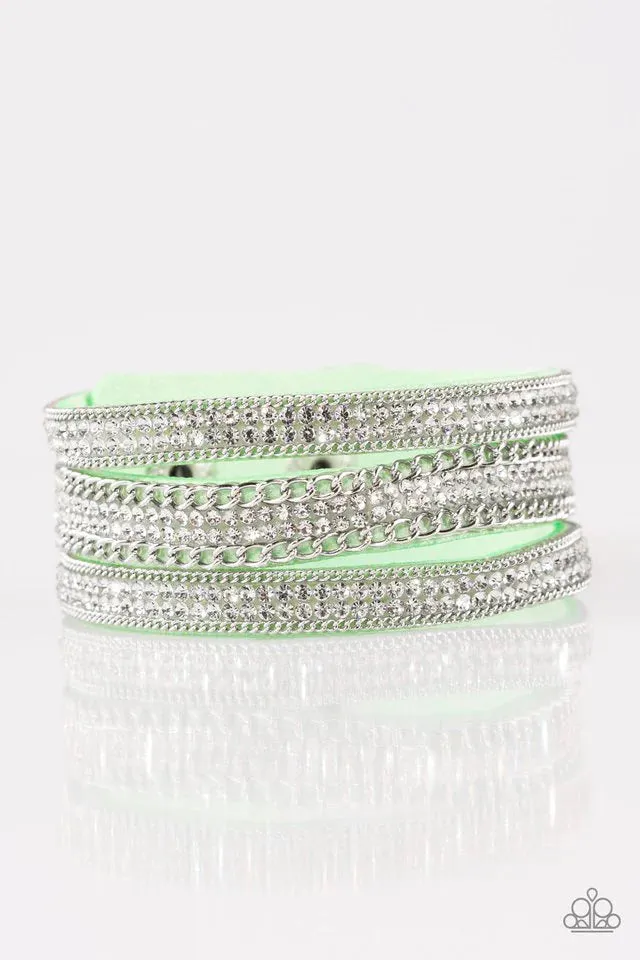 Paparazzi Bracelet ~ Dangerously Drama Queen - Green