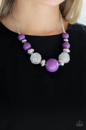 Paparazzi Daytime Drama Necklace Purple