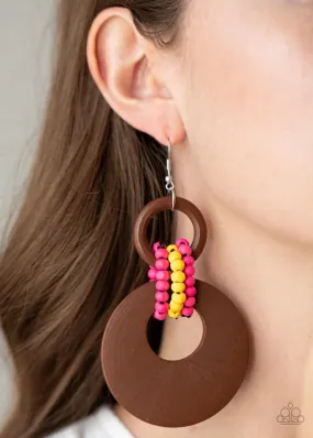 Paparazzi Earring ~ Beach Day Drama - Multi