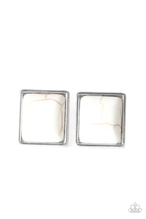 Paparazzi Earring ~ Eco Elegance - White