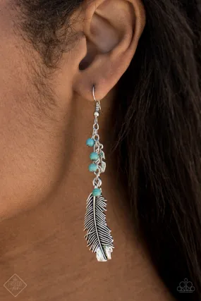 Paparazzi Earring ~ Find Your Flock - Blue - Fashion Fix Aug2020