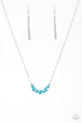 Paparazzi Necklace ~ Loaded Dice - Blue