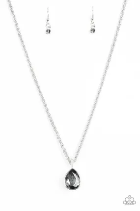 Paparazzi Necklace ~ Million Dollar Drop - Silver