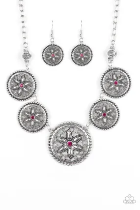 Paparazzi Necklace ~ Written In The STAR LILIES - Pink