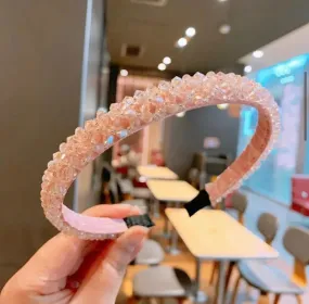 Pink beaded  Hairband