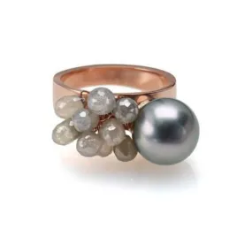 Rose Gold Pearl Ring