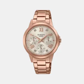 Sheen Women's Chronograph Stainless Steel Watch SH264 - SHE-3516PG-9AUDF