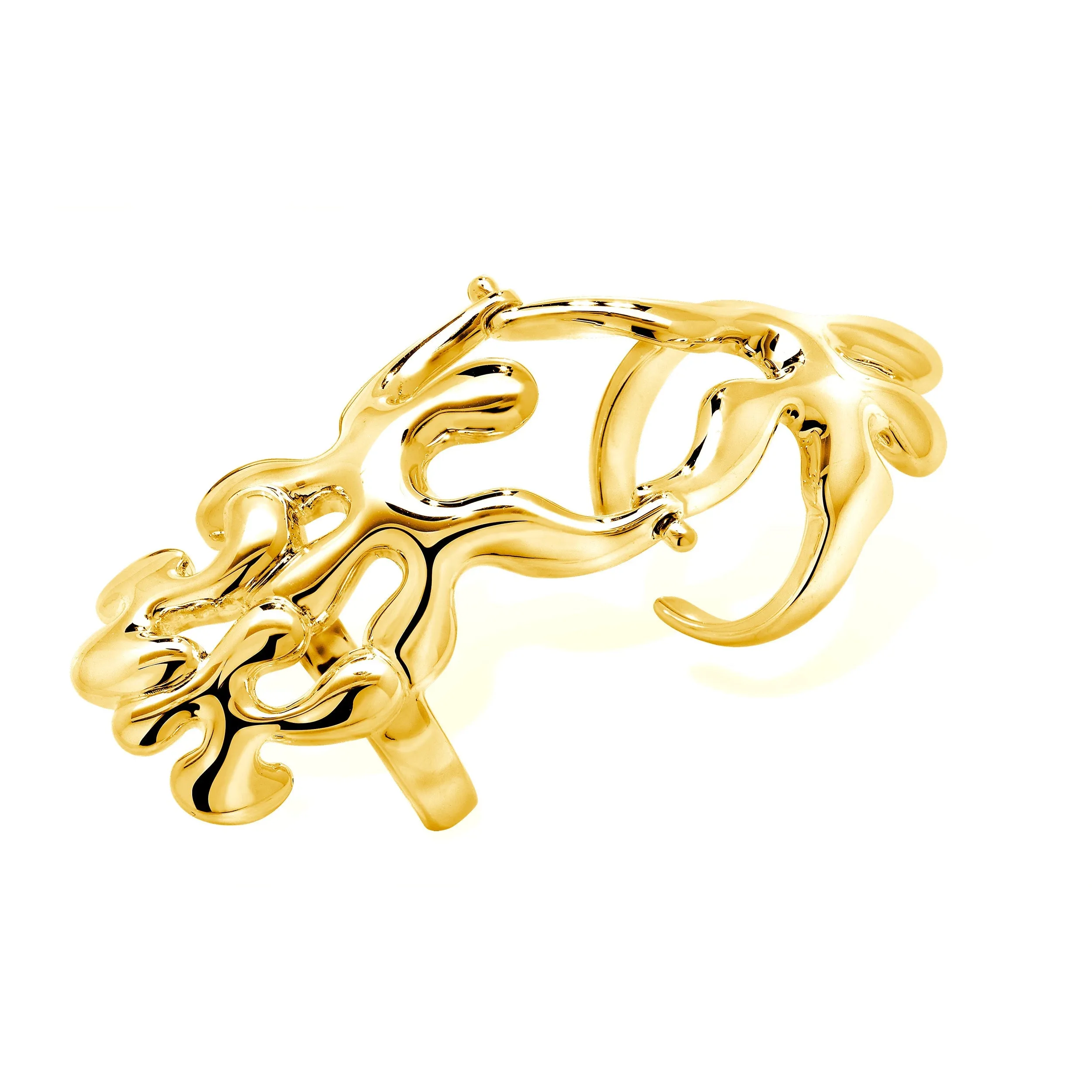 Splash Armour Ring in Gold Vermeil