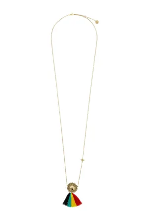 TUTTI FRUITI NECKLACE GOLD BRASS