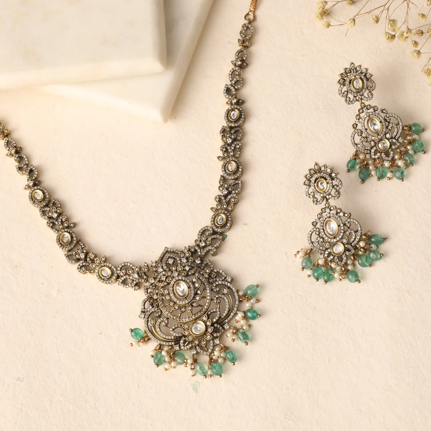 Ujjvala Nakshatra CZ Necklace Set