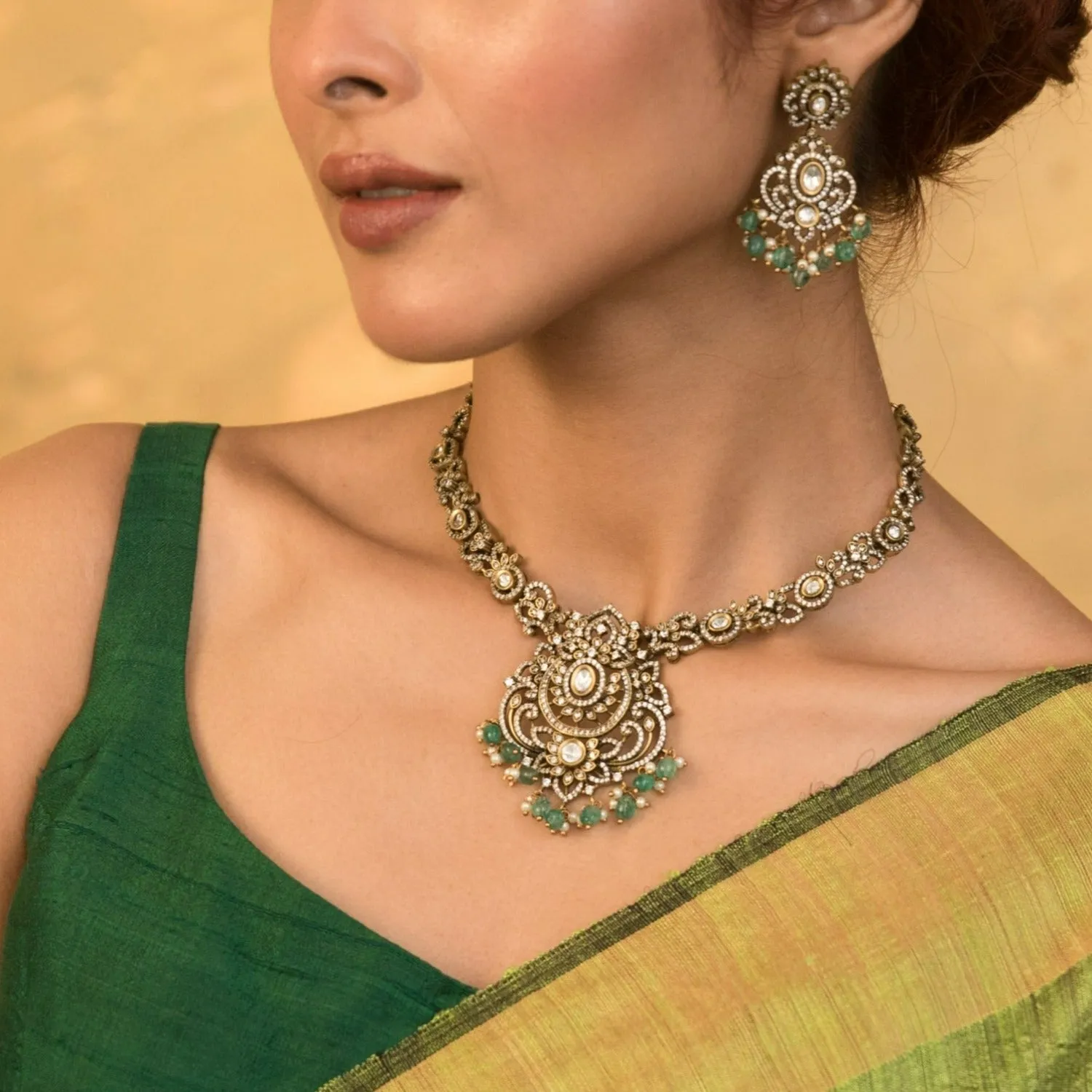 Ujjvala Nakshatra CZ Necklace Set