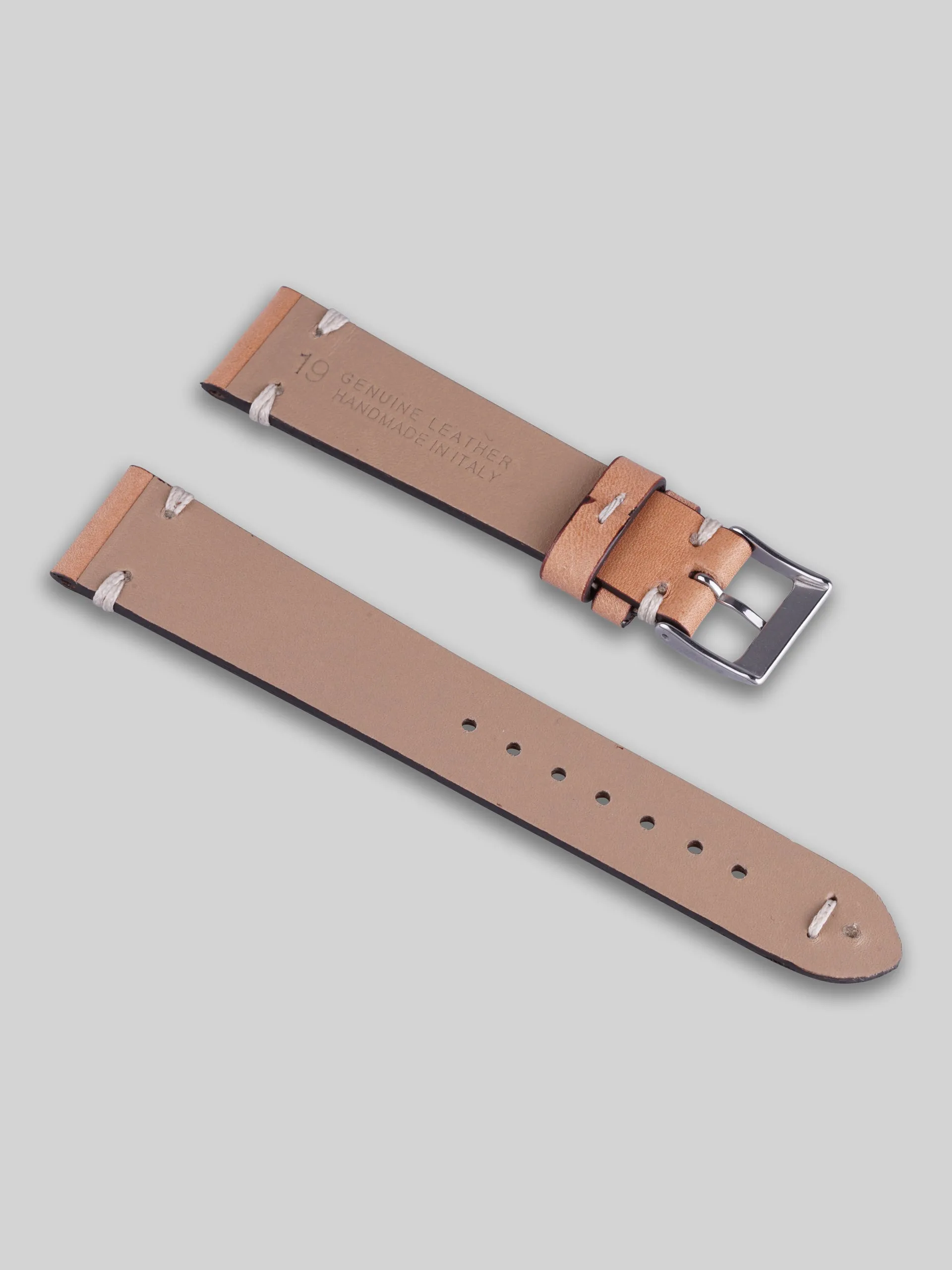 Vintage Style Calfskin Watch Strap - Goldeneye