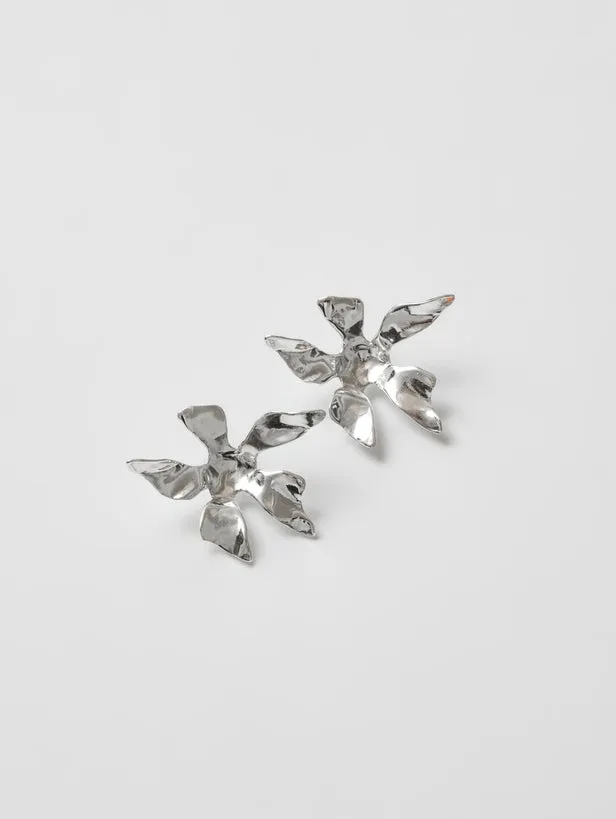 Wolf Circus: Lilah Flower Earrings - Sterling Silver